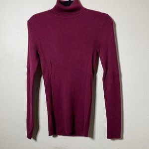Ribbed turtleneck sweater